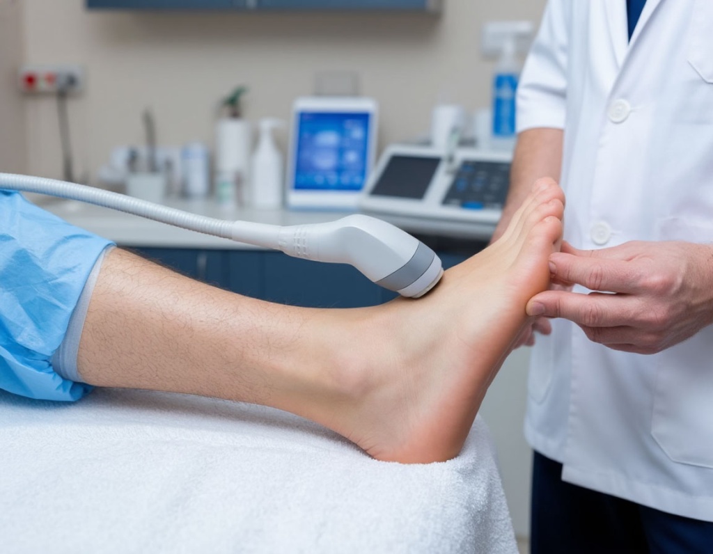 Лечение пяточной шпоры УВТ